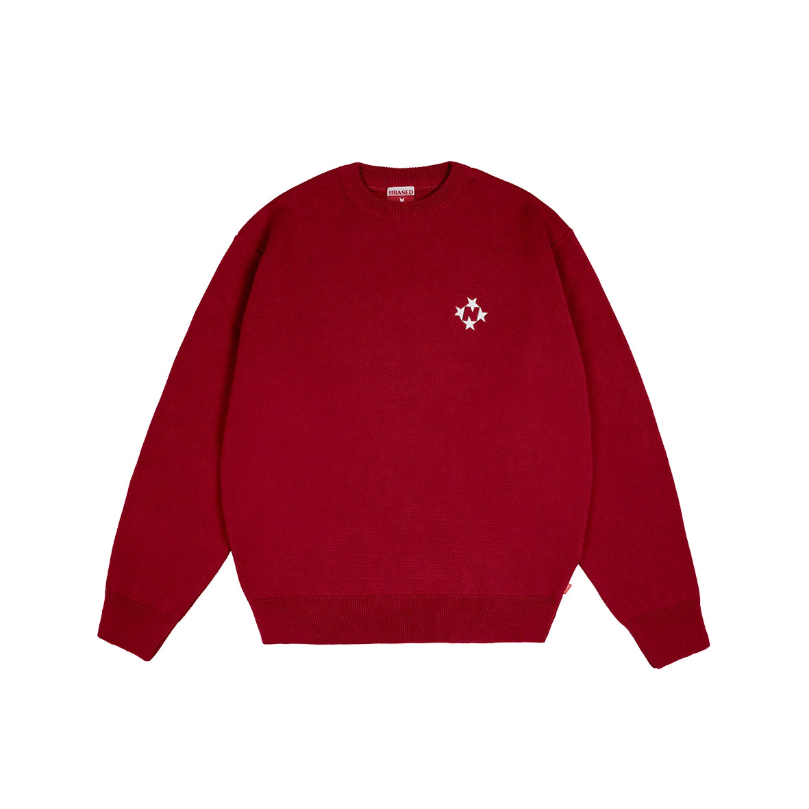 99BASED Logo Knit Sweater Red