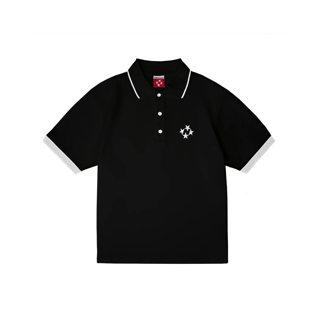 99BASED Logo Poloshirt Black