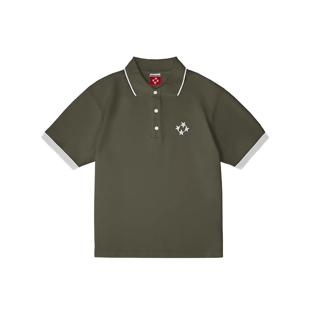99BASED Logo Poloshirt Olive