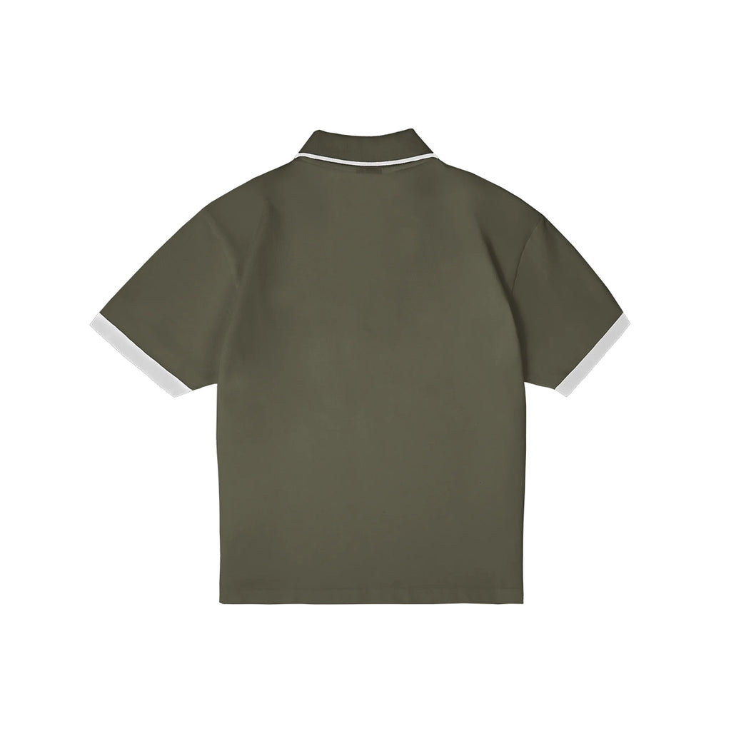 99BASED Logo Poloshirt Olive