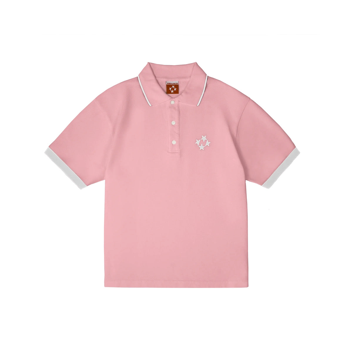 99BASED Logo Poloshirt Pink