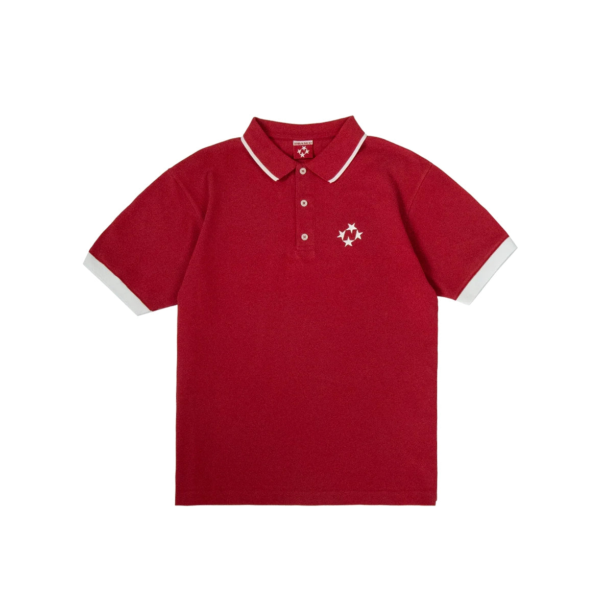 99BASED Logo Poloshirt Red