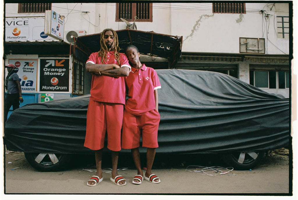 99BASED Logo Sweatshorts Red