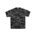 99BASED Logo Slim T-Shirt Black Camo