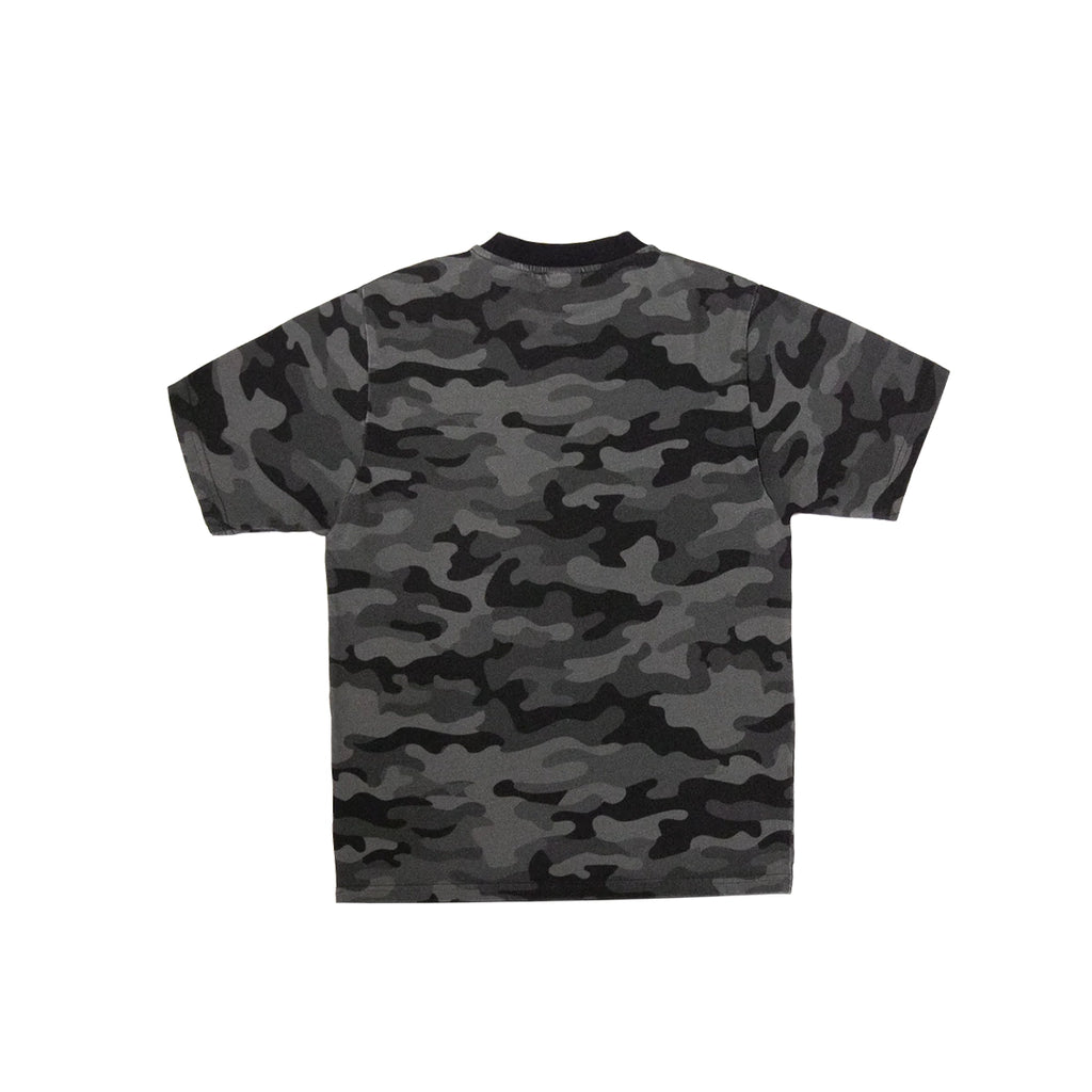99BASED Logo Slim T-Shirt Black Camo