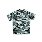 99BASED Logo Slim T-Shirt Blue Camo