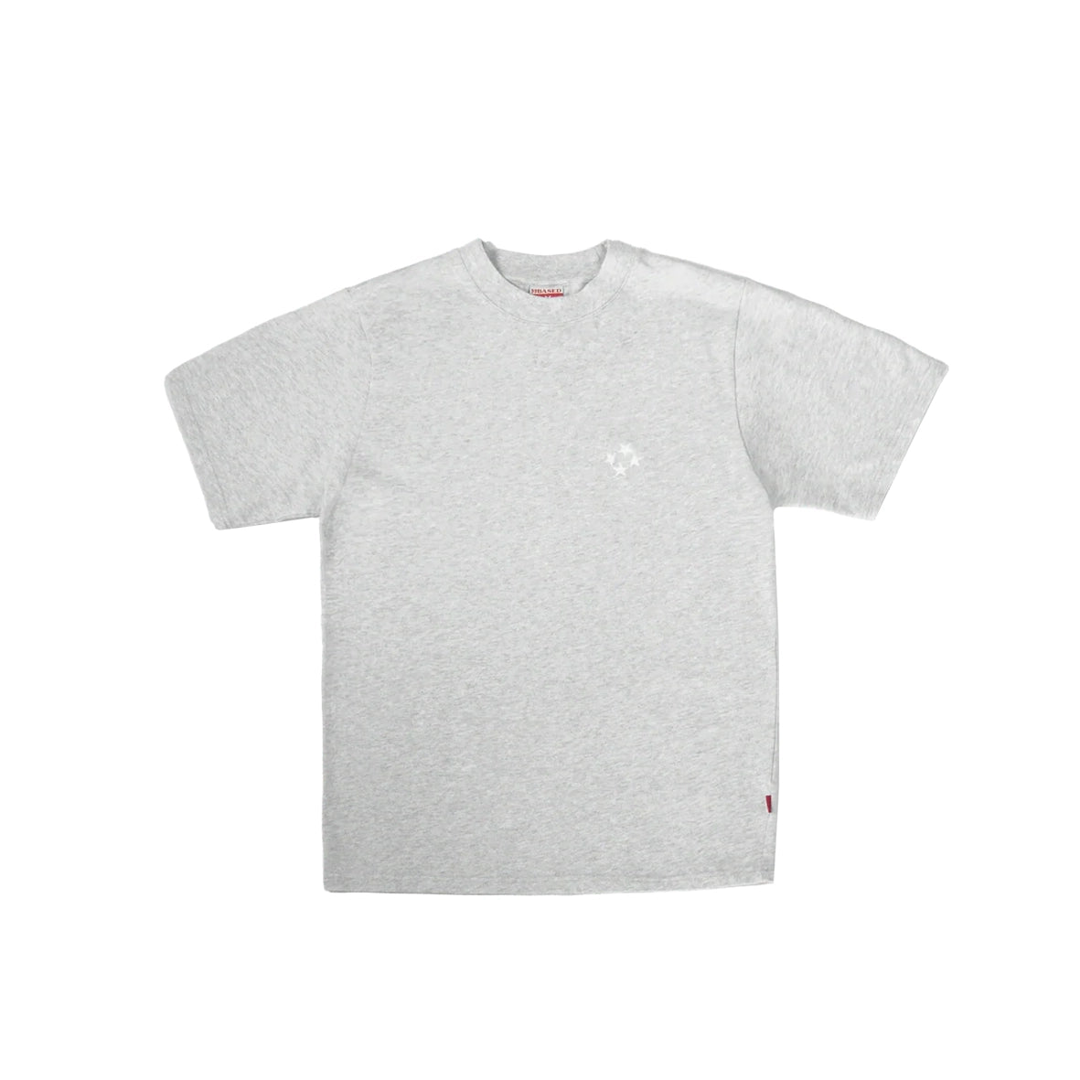 99BASED Logo Slim T-Shirt Grey Melange