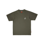 99BASED Logo Slim T-Shirt Olive