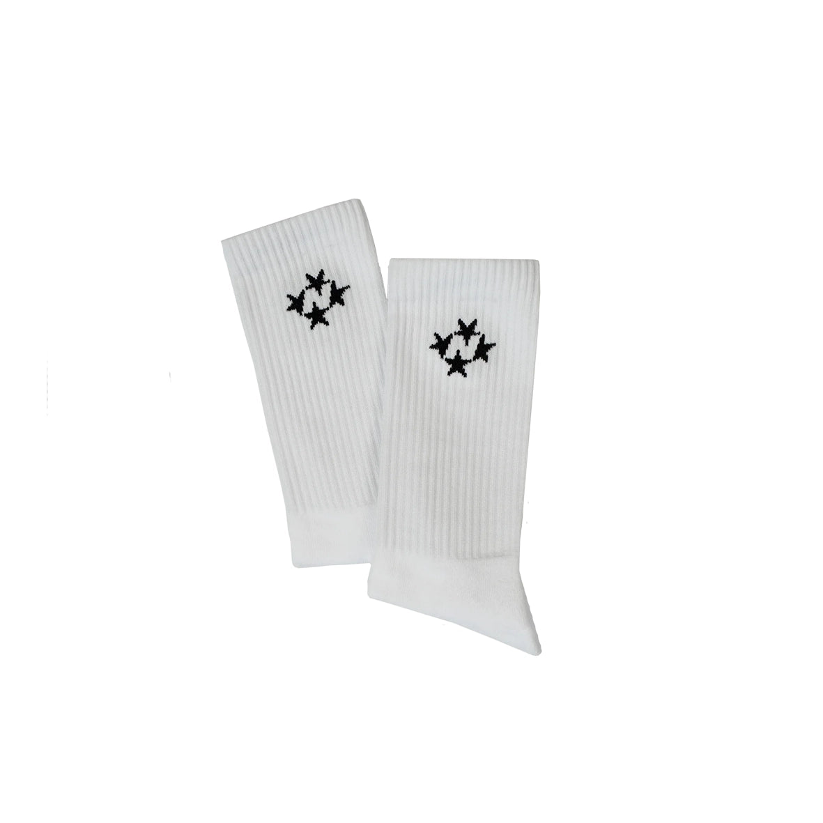 99BASED Logo Socks White Black
