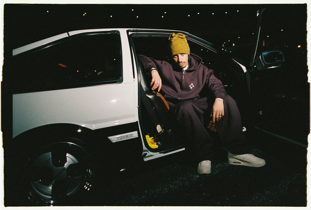 99BASED Logo Sweatpants Plum