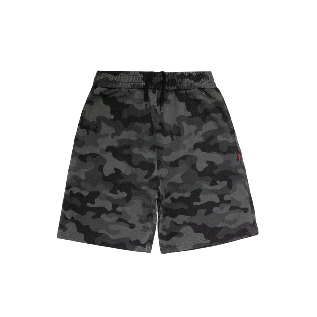 99BASED Logo Sweatshorts Black Camo