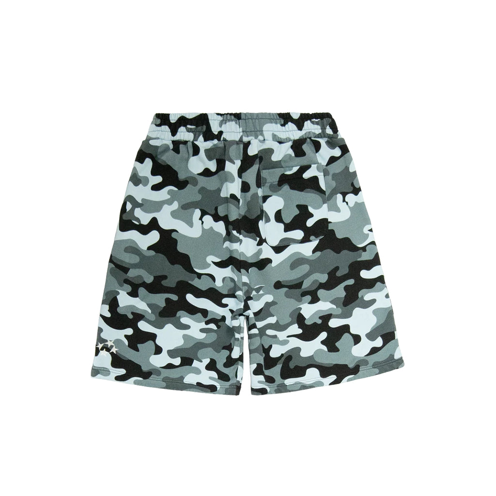 99BASED Logo Sweatshorts Blue Camo