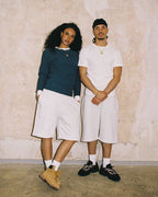 99BASED Logo Sweatshorts Grey Melange