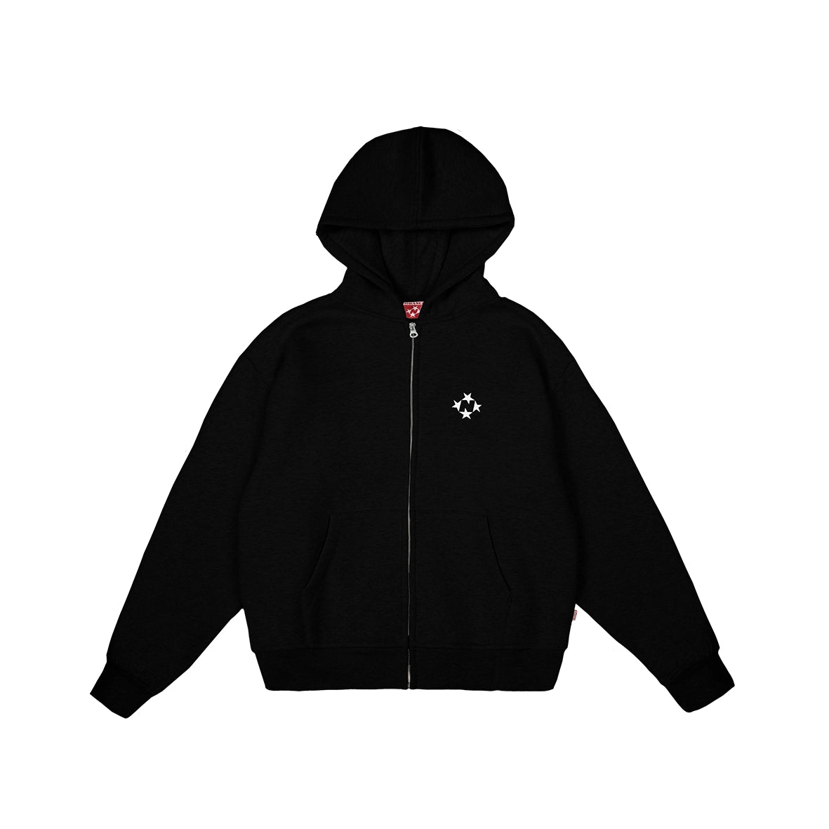 99BASED Logo Zip Hoodie Black