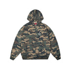 99BASED Logo Zip Hoodie Camo