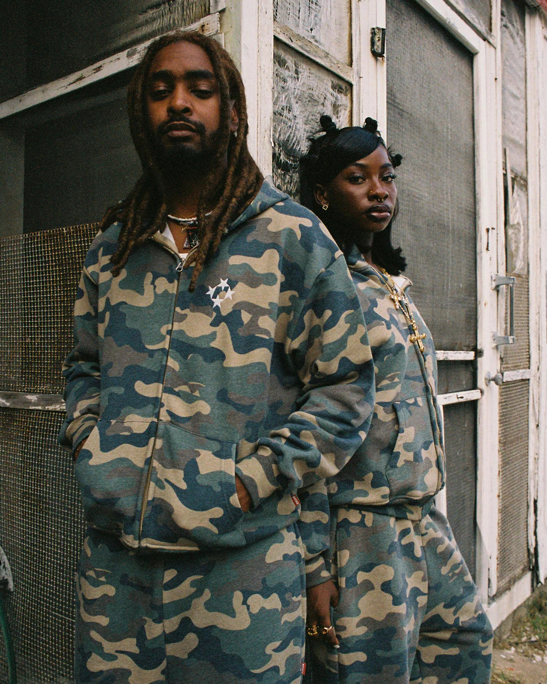 99BASED Logo Sweatpants Camo