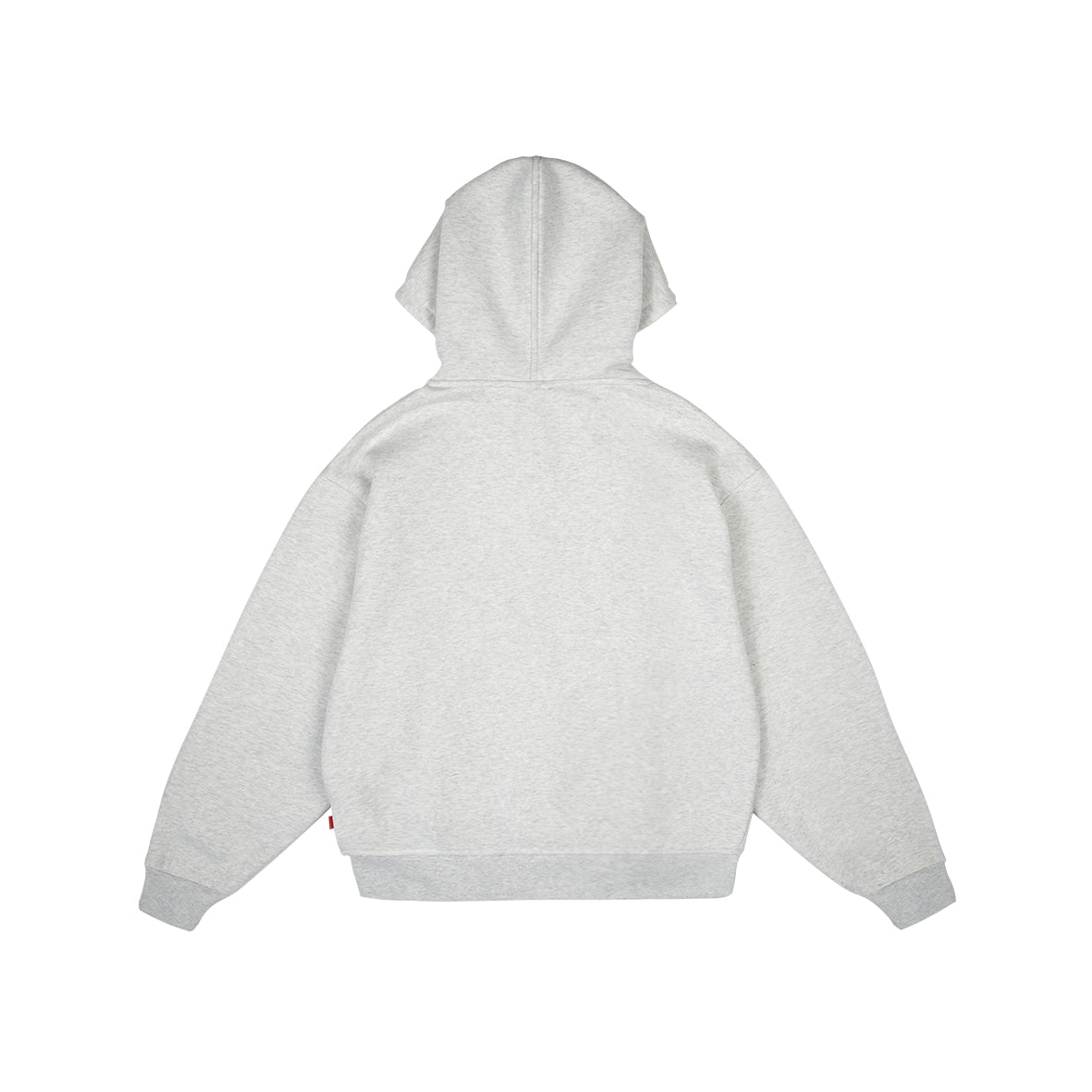 99BASED Logo Zip Hoodie Grey Melange