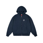 99BASED Logo Zip Hoodie Navy