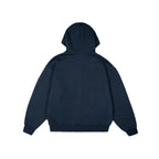 99BASED Logo Zip Hoodie Navy