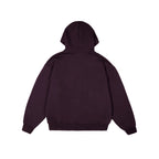 99BASED Logo Zip Hoodie Plum