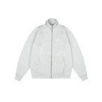 99BASED Logo Zip Jacket Grey Melange