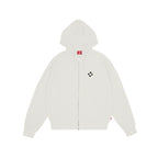 99BASED Logo Zip Waffle Creme