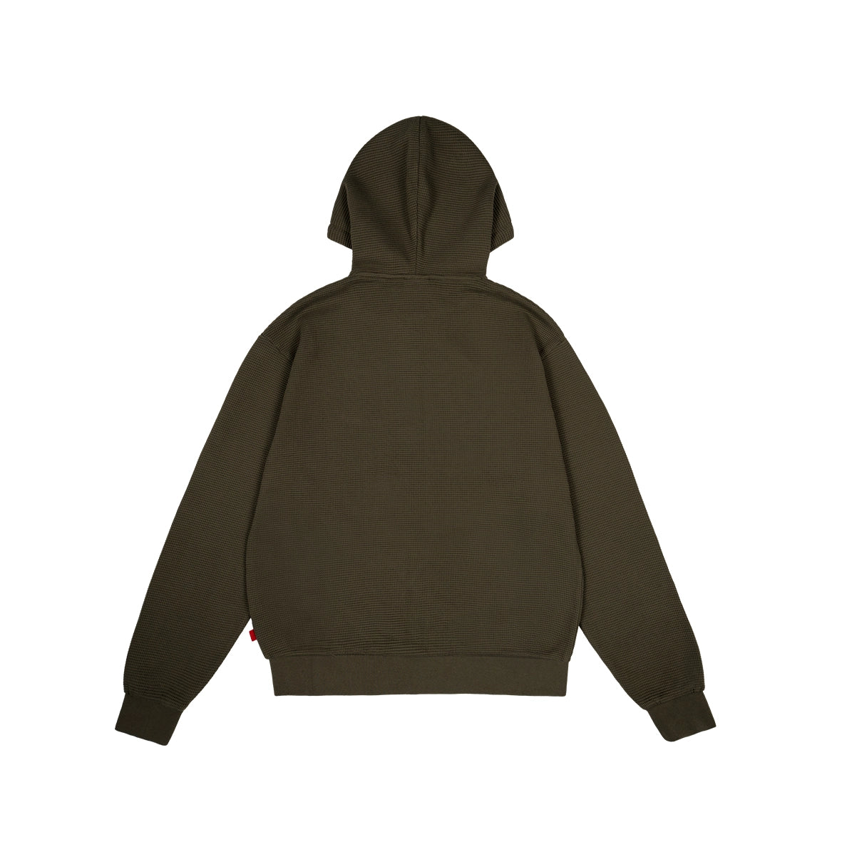 99BASED Logo Zip Waffle Olive