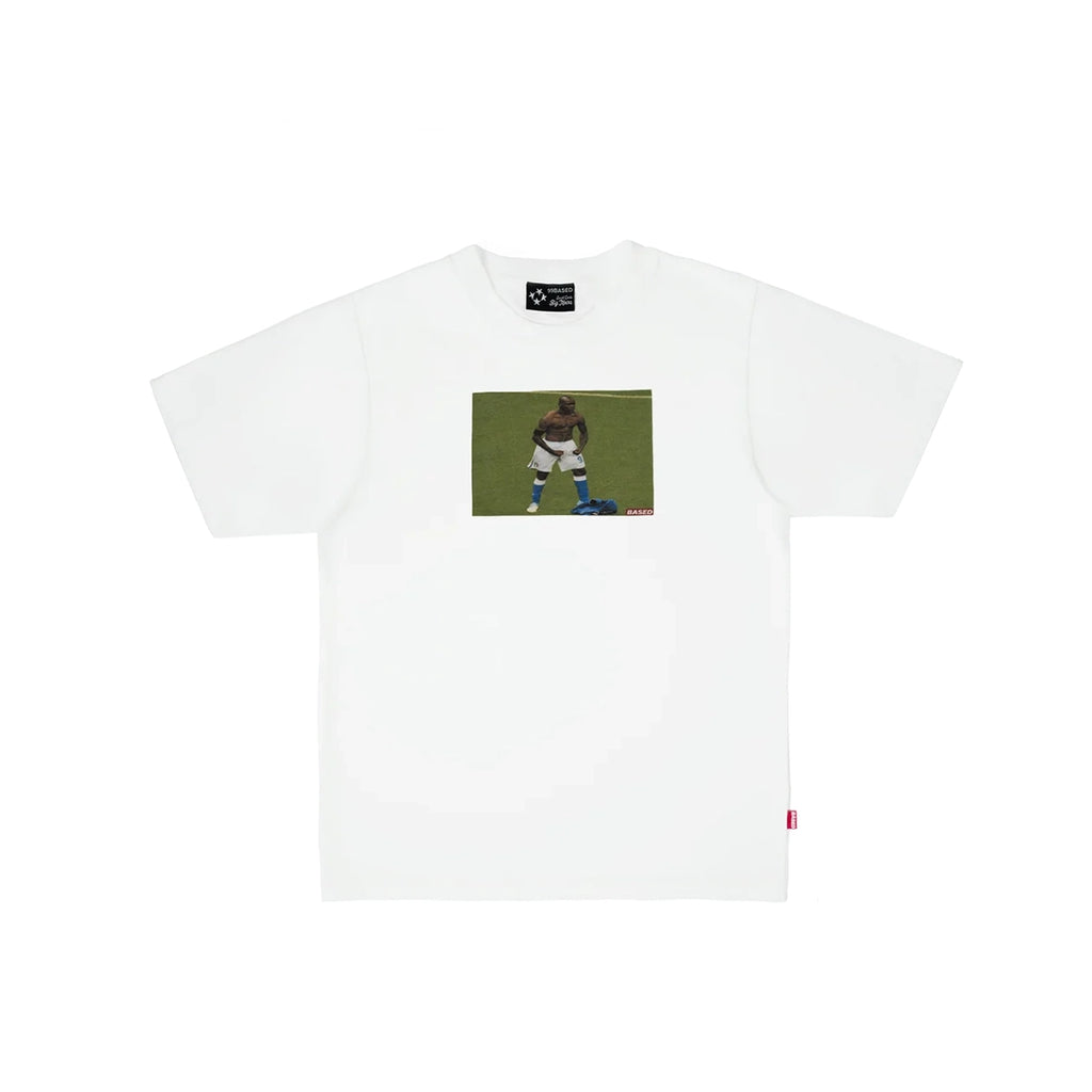 99BASED Mario Balotelli Slim T-Shirt White