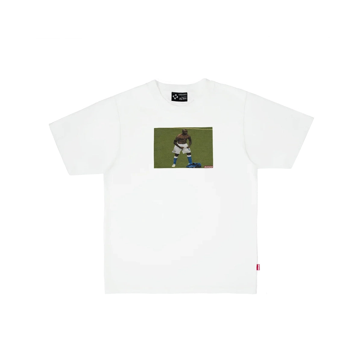 99BASED Mario Balotelli Slim T-Shirt White