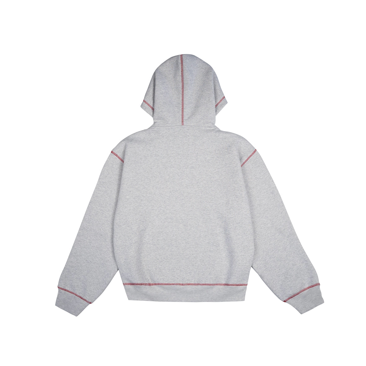 99BASED NB Logo Outlined Hoodie Grey Melange
