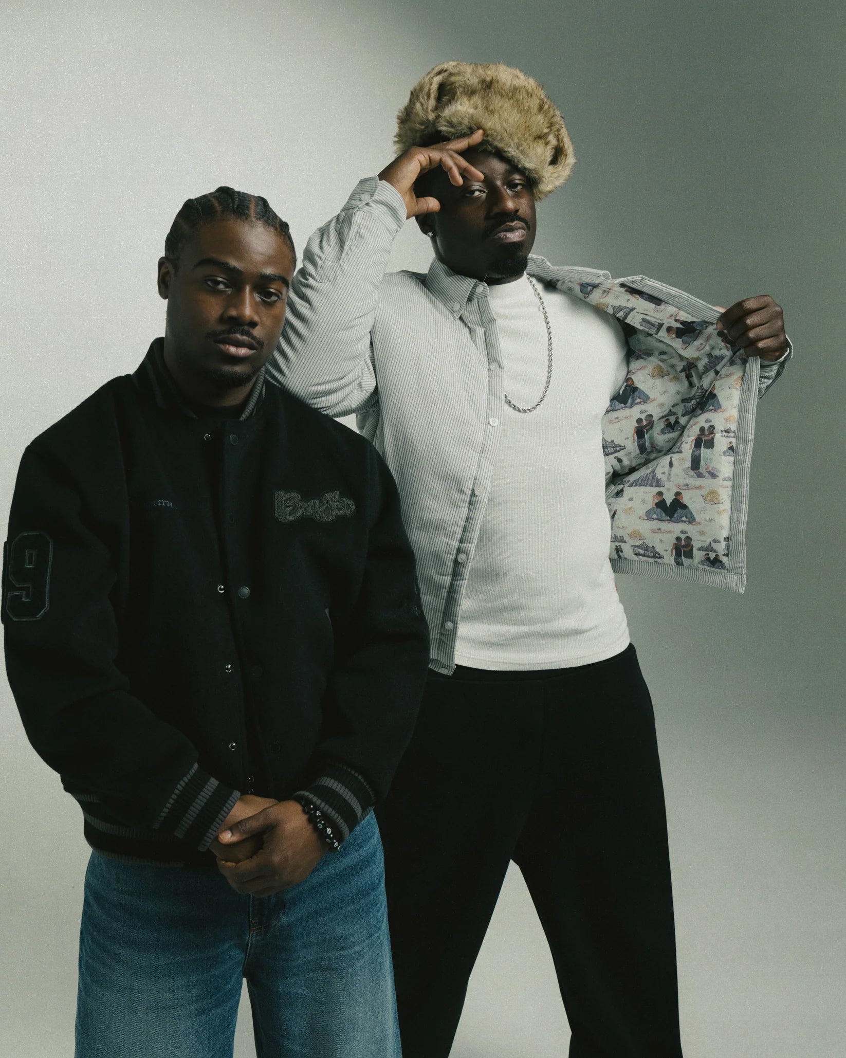 99BASED One Family Varsity Jacket Black