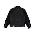 99BASED Outlined Denim Jacket Black