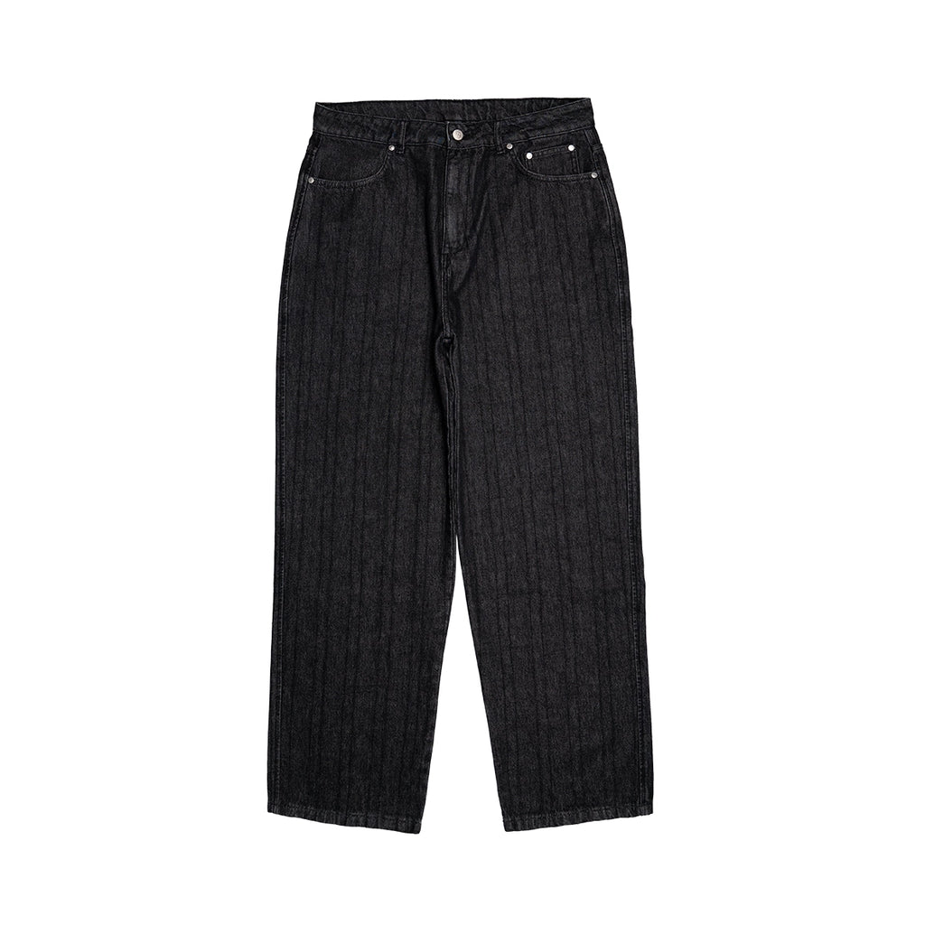 99BASED Outlined Denim Jeans Black
