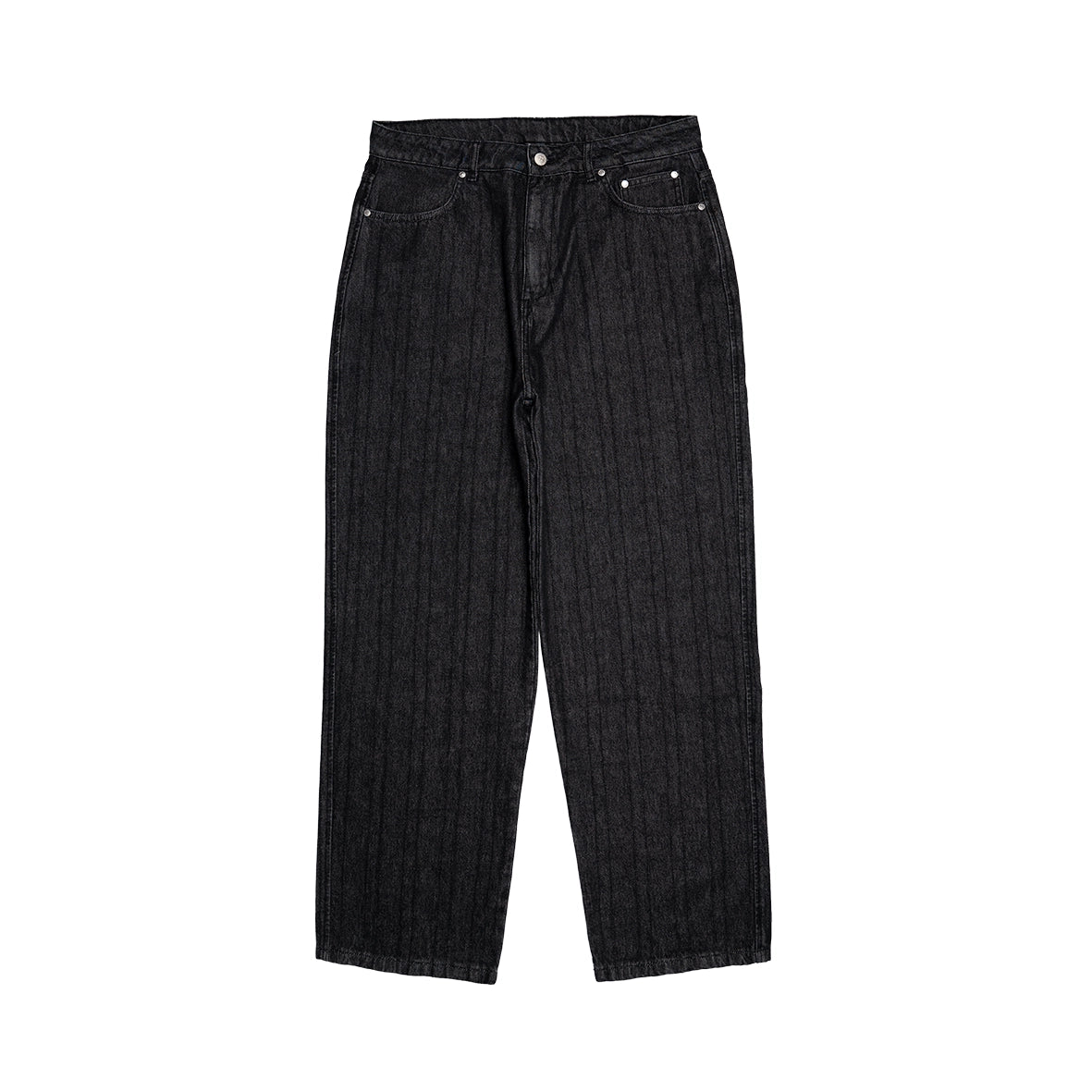99BASED Outlined Denim Jeans Black