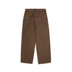 99BASED Outlined Diamond Jeans Washed Brown
