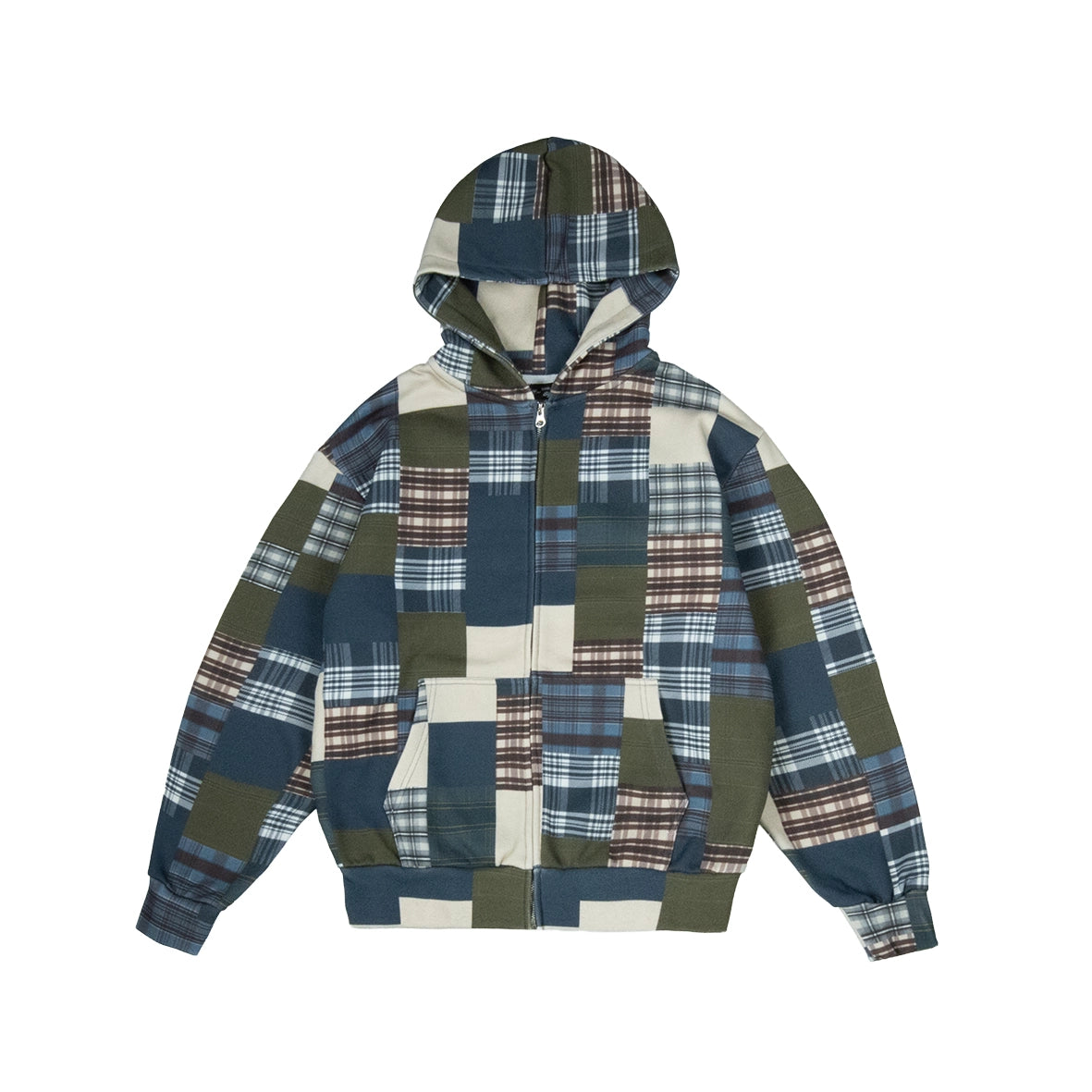 99BASED Patchwork Zip Hoodie
