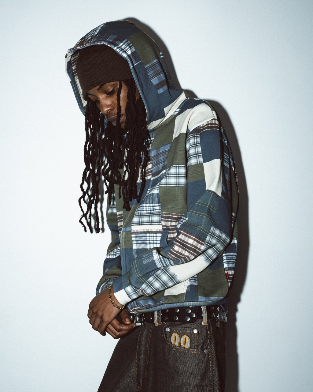 99BASED Patchwork Zip Hoodie