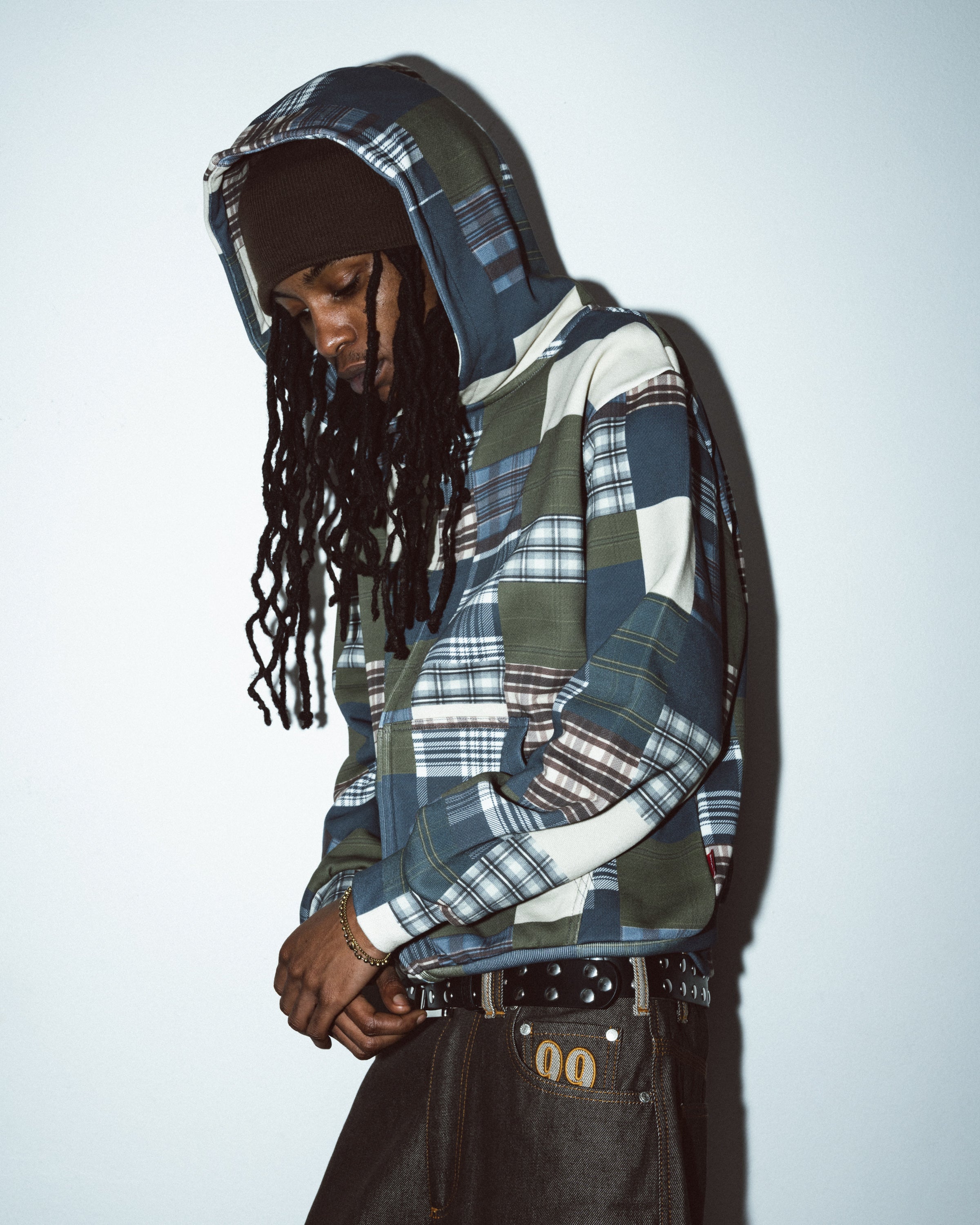 99BASED Patchwork Zip Hoodie