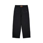 99BASED Pinstripe Jeans Black
