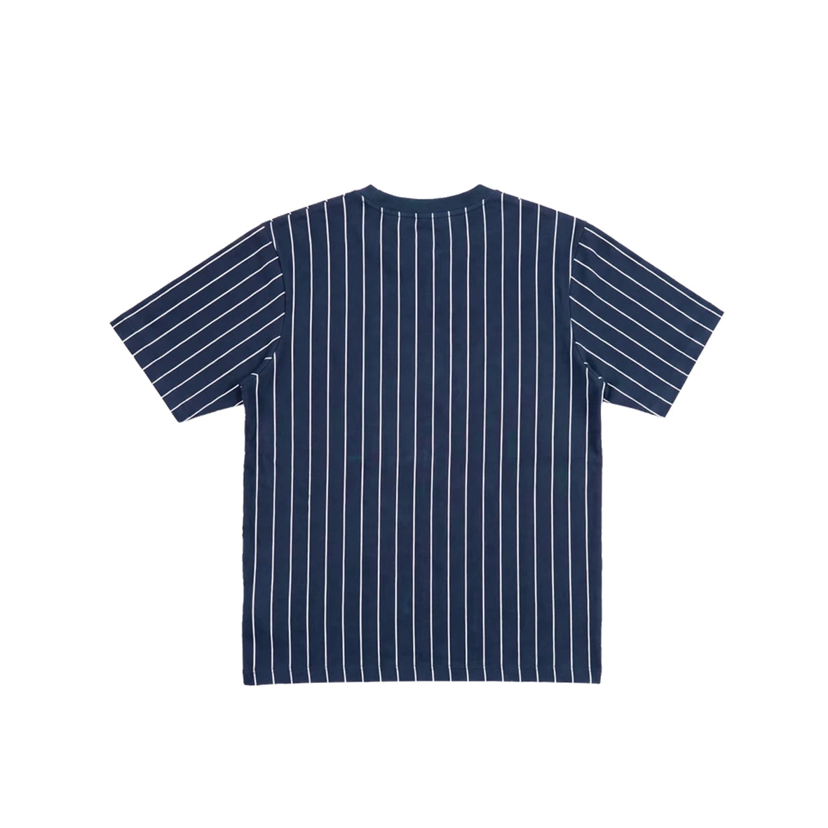 99BASED Pinstripe Slim T-Shirt Navy