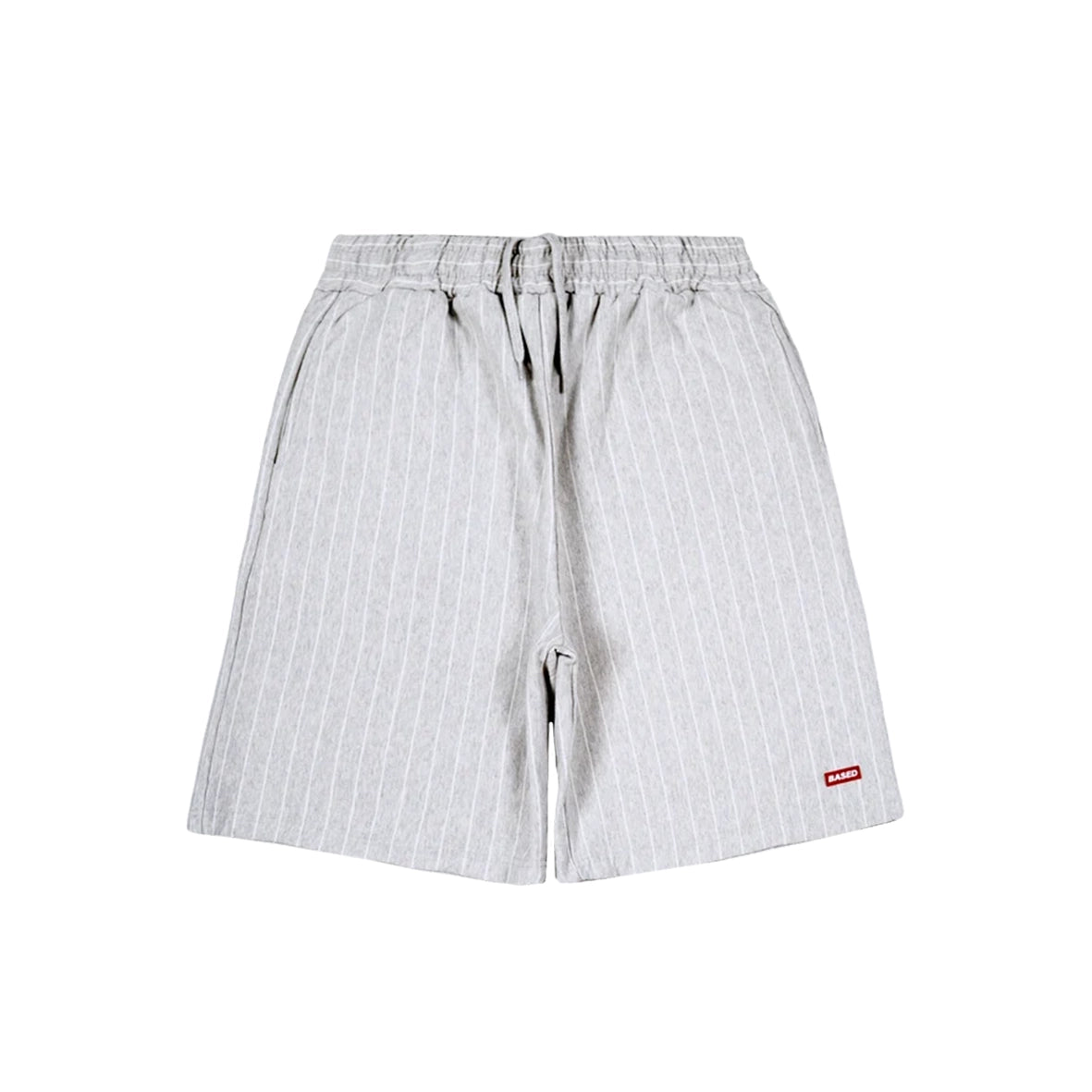 99BASED Pinstripe Sweatshorts Grey Melange