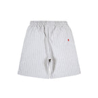 99BASED Pinstripe Sweatshorts Grey Melange