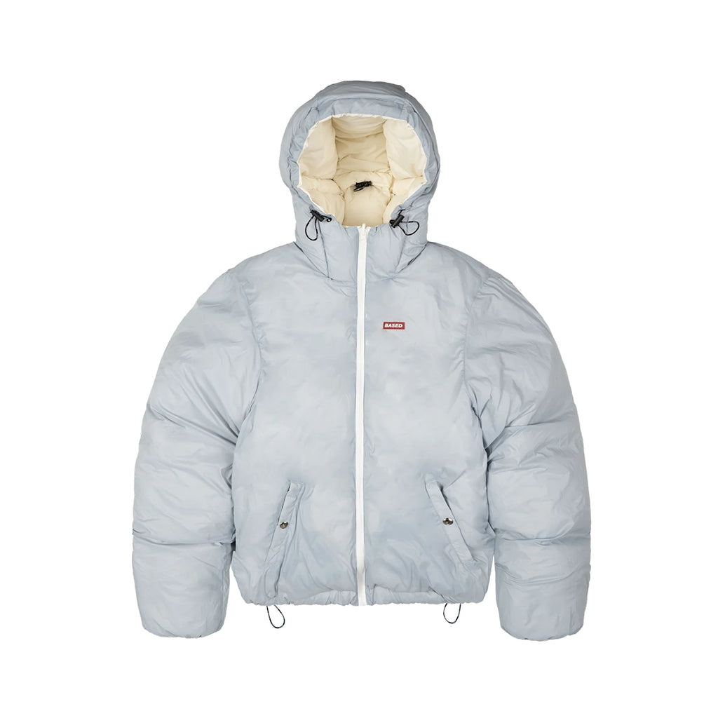 99BASED Reverse Puffer Jacket Creme Babyblue