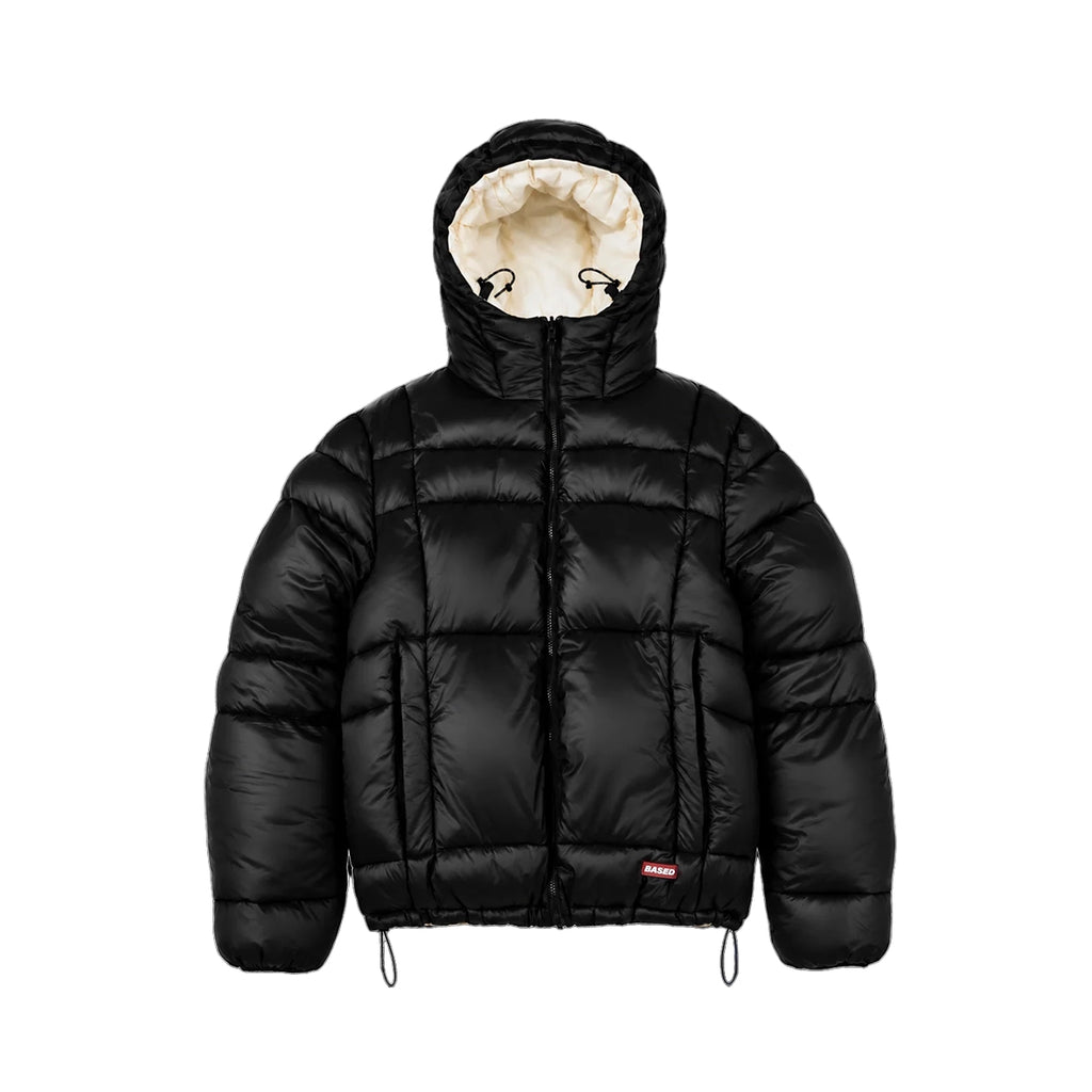 99BASED Reverse Puffer Jacket V2 Black Creme