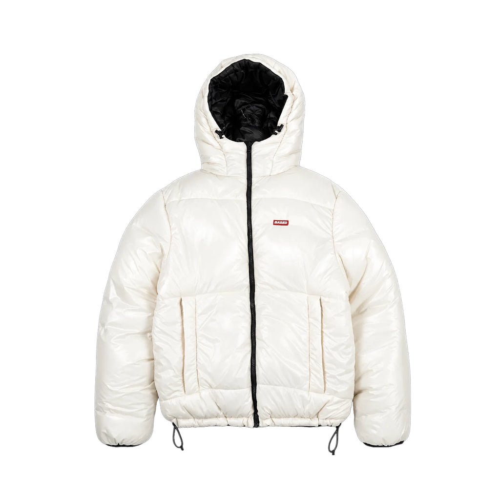 99BASED Reverse Puffer Jacket V2 Black Creme