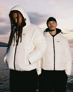 99BASED Reverse Puffer Jacket V2 Black Creme