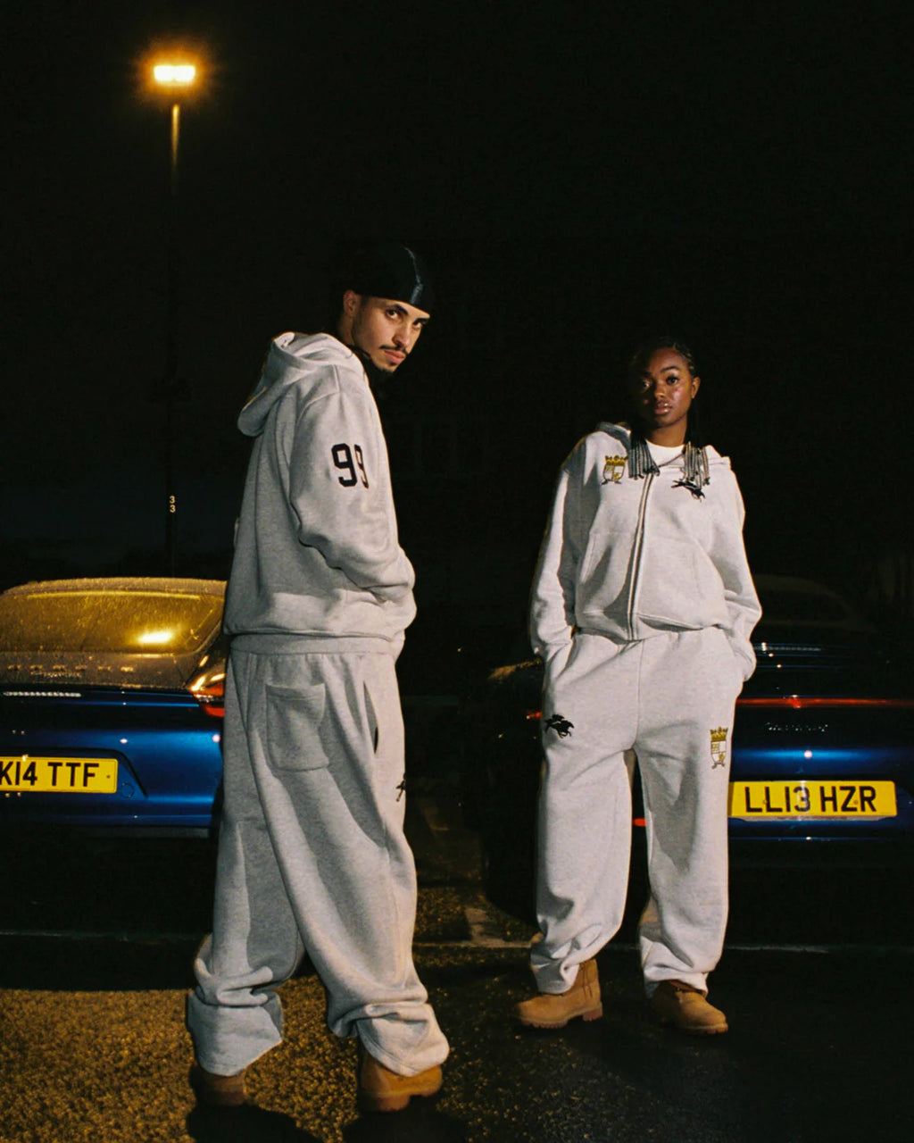 99BASED Royal Sweatpants Grey Melange