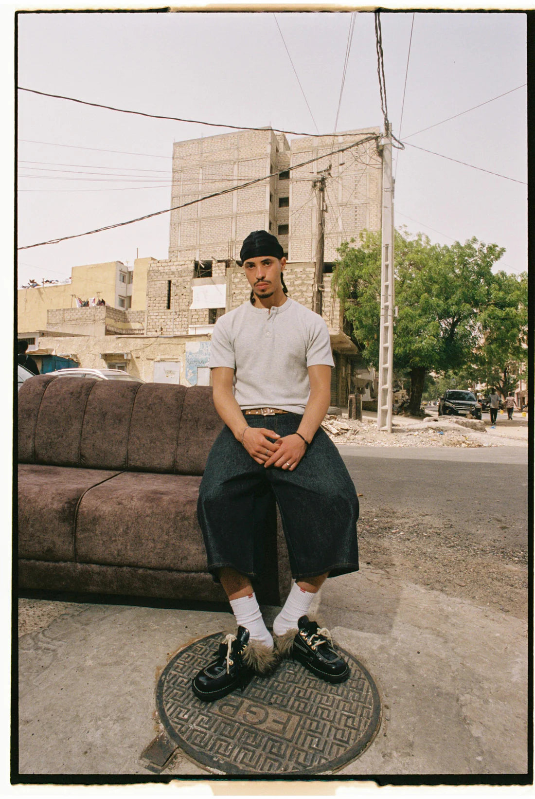 99BASED Shining Stars 3/4 Denim Shorts Raw Black