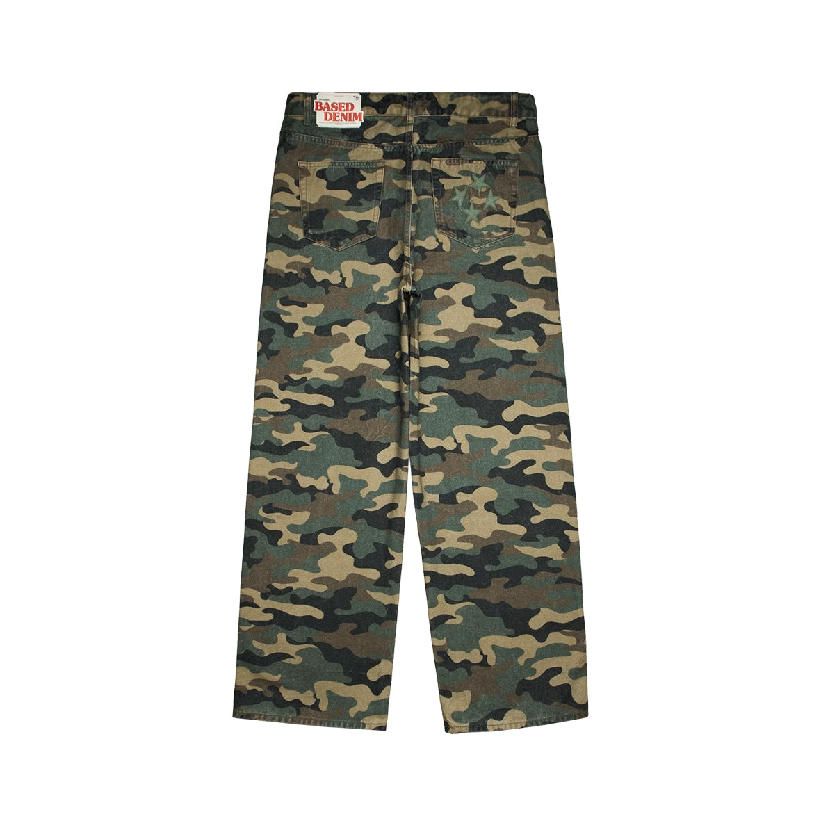99BASED Shining Stars Denim Jeans Camo