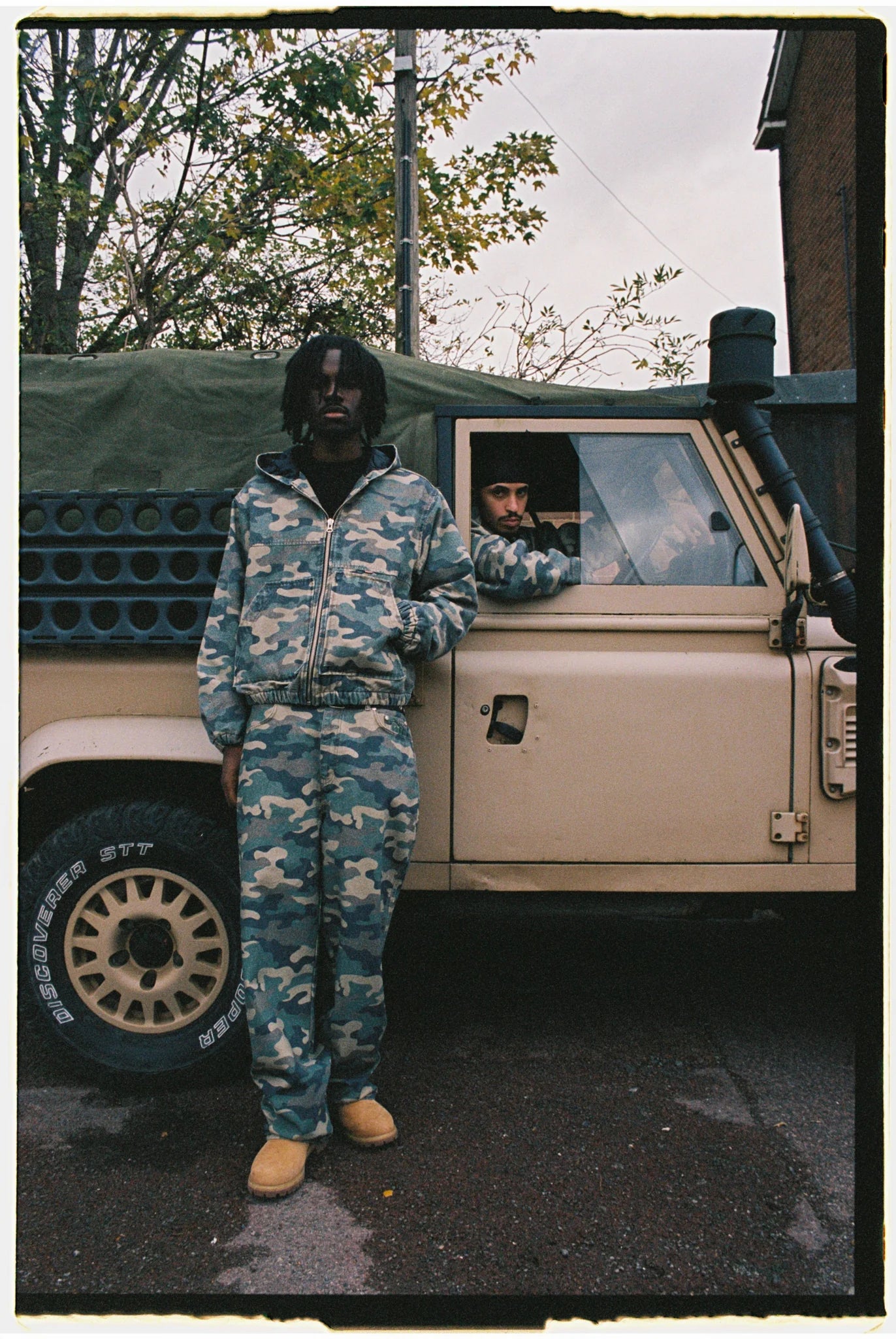 99BASED Shining Stars Denim Jeans Camo